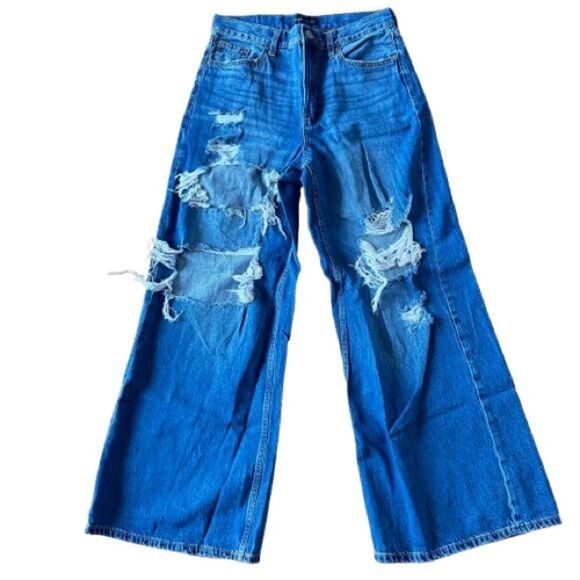 Aeropostale Women’s Super Baggy Jeans! Size 10 R Ultra high rise! - Picture 1 of 8